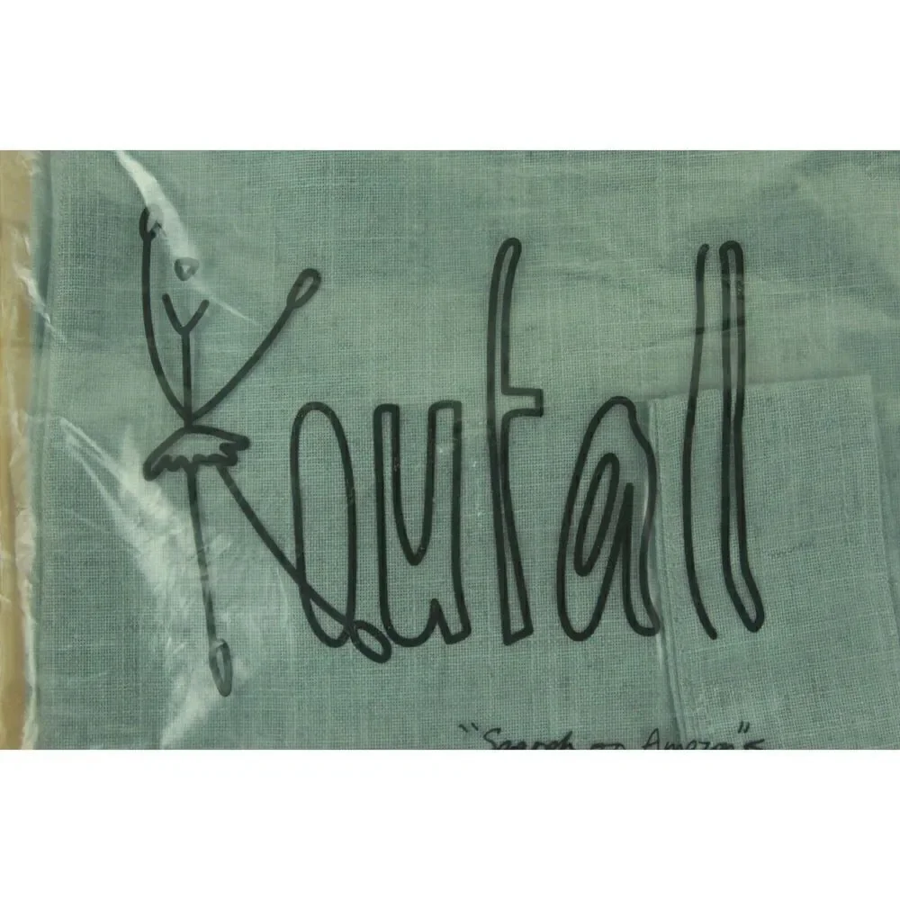 Kaufall Linen Blend French Door Curtain Sea Green Semi Sheer 25